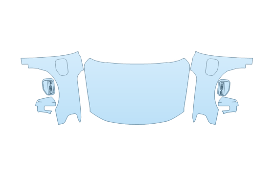 PAINT PROTECTION KIT - 2027 FORD F-150 LIGHTNING PLATINUM FULL HOOD FENDERS MIRRORS - PRECUT PPF CLEAR BRA WRAP