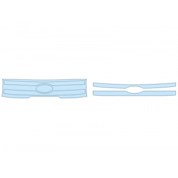 PAINT PROTECTION KIT - 2023 FORD F-150 LIGHTNING PLATINUM GRILL - PRECUT PPF CLEAR BRA WRAP