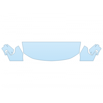 PAINT PROTECTION KIT - 2023 FORD F-150 LIGHTNING PRO HOOD FENDERS MIRRORS 24 INCH (WRAPPED EDGES) - PRECUT PPF CLEAR BRA WRAP