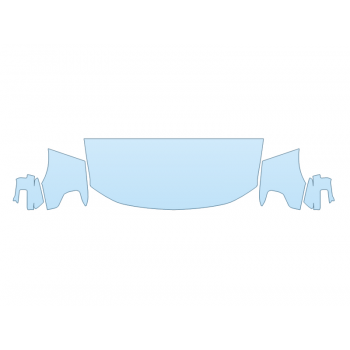 PAINT PROTECTION KIT - 2023 FORD F-150 LIGHTNING PRO HOOD FENDERS MIRRORS 30 IN(WRAPPED EDGES) - PRECUT PPF CLEAR BRA WRAP