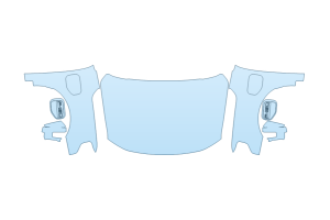 2027 FORD F-150 LIGHTNING PRO FULL HOOD FENDERS MIRRORS