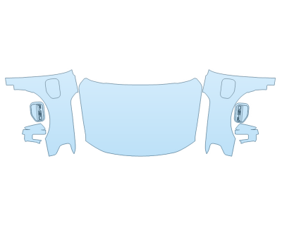 PAINT PROTECTION KIT - 2023 FORD F-150 LIGHTNING PRO FULL HOOD FENDERS MIRRORS - PRECUT PPF CLEAR BRA WRAP