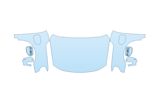 Precut PPF Kit – Clear Bra Paint Protection Film PAINT PROTECTION KIT - 2027 FORD F-150 LIGHTNING PRO FULL HOOD FENDERS MIRRORS - PRECUT PPF CLEAR BRA WRAP
