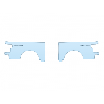 PAINT PROTECTION KIT - 2023 FORD F-150 LIGHTNING PRO REAR FULL FENDERS - PRECUT PPF CLEAR BRA WRAP