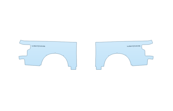 Precut PPF Kit – Clear Bra Paint Protection Film PAINT PROTECTION KIT - 2027 FORD F-150 LIGHTNING PRO REAR FULL FENDERS - PRECUT PPF CLEAR BRA WRAP