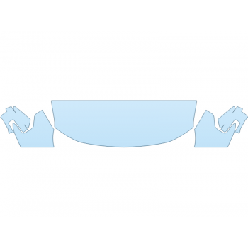 PAINT PROTECTION KIT - 2023 FORD F-150 LIGHTNING XLT HOOD FENDERS MIRRORS 24 INCH (WRAPPED EDGES) - PRECUT PPF CLEAR BRA WRAP