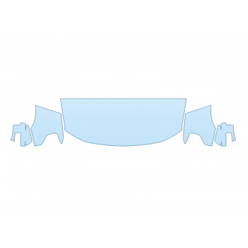 PAINT PROTECTION KIT - 2023 FORD F-150 LIGHTNING XLT HOOD FENDERS MIRRORS 30 IN(WRAPPED EDGES) - PRECUT PPF CLEAR BRA WRAP