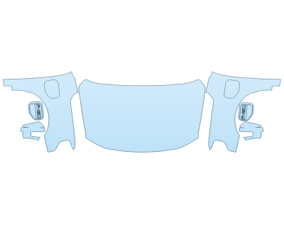 PAINT PROTECTION KIT - 2023 FORD F-150 LIGHTNING XLT FULL HOOD FENDERS MIRRORS - PRECUT PPF CLEAR BRA WRAP