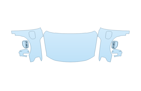 PAINT PROTECTION KIT - 2027 FORD F-150 LIGHTNING XLT FULL HOOD FENDERS MIRRORS - PRECUT PPF CLEAR BRA WRAP