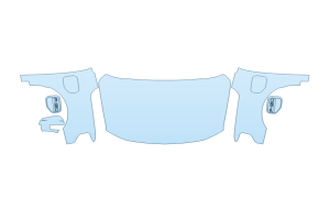 2027 FORD F-150 LIGHTNING XLT FULL HOOD FENDERS MIRRORS(WRAPPED EDGES)