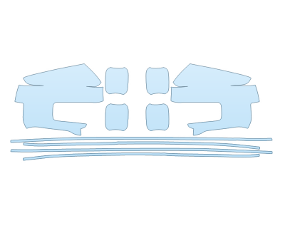 PAINT PROTECTION KIT - 2023 FORD F-150 LIGHTNING XLT MIRRORS DOOR CUPS DOOR EDGES - PRECUT PPF CLEAR BRA WRAP