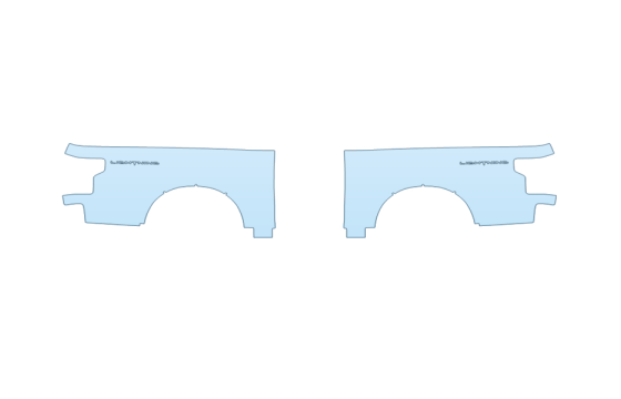 PAINT PROTECTION KIT - 2027 FORD F-150 LIGHTNING XLT REAR FULL FENDERS - PRECUT PPF CLEAR BRA WRAP