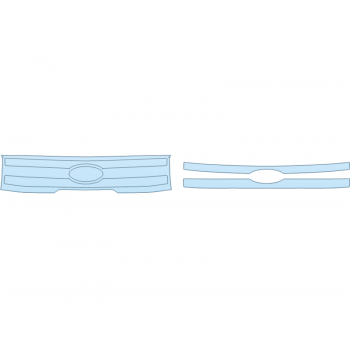 PAINT PROTECTION KIT - 2023 FORD F-150 LIGHTNING XLT GRILL - PRECUT PPF CLEAR BRA WRAP