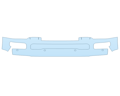 PAINT PROTECTION KIT - 2023 FORD F-250 SUPER DUTY LARIAT BUMPER WITH SENSORS - PRECUT PPF CLEAR BRA WRAP