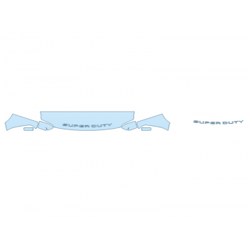 PAINT PROTECTION KIT - 2023 FORD F-250 SUPER DUTY LARIAT HOOD FENDERS MIRRORS 18 INCH - PRECUT PPF CLEAR BRA WRAP