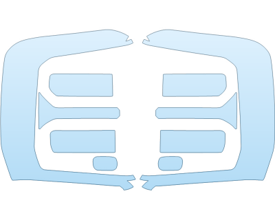 PAINT PROTECTION KIT - 2023 FORD F-250 SUPER DUTY LARIAT HEADLIGHTS FOGLIGHTS - PRECUT PPF CLEAR BRA WRAP