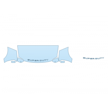 PAINT PROTECTION KIT - 2023 FORD F-250 SUPER DUTY XLT HOOD FENDERS MIRRORS 30 IN - PRECUT PPF CLEAR BRA WRAP