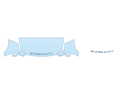 PAINT PROTECTION KIT - 2023 FORD F-350 SUPER DUTY KING RANCH HOOD FENDERS MIRRORS 30 IN - PRECUT PPF CLEAR BRA WRAP