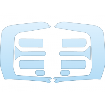 PAINT PROTECTION KIT - 2023 FORD F-350 SUPER DUTY KING RANCH HEADLIGHTS FOGLIGHTS - PRECUT PPF CLEAR BRA WRAP