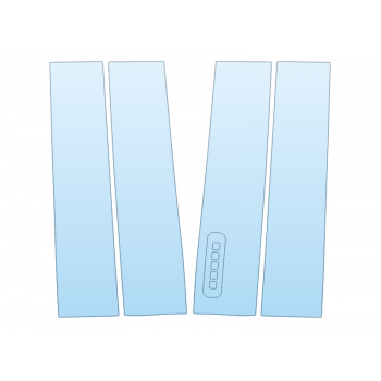 PAINT PROTECTION KIT - 2023 FORD F-350 SUPER DUTY XL B PILLARS - PRECUT PPF CLEAR BRA WRAP