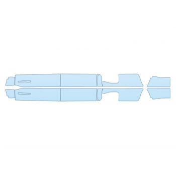 PAINT PROTECTION KIT - 2023 FORD F-350 SUPER DUTY XL ROCKERS 8 FOOT BED - PRECUT PPF CLEAR BRA WRAP