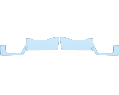 PAINT PROTECTION KIT - 2023 FORD F-450 SUPER DUTY KING RANCH REAR BUMPER WITH SENSORS - PRECUT PPF CLEAR BRA WRAP