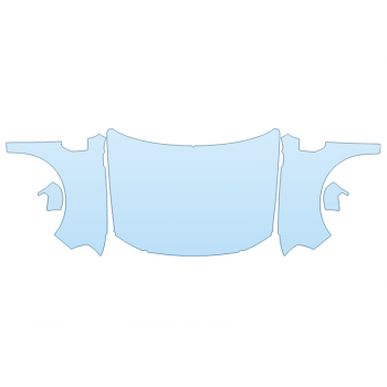 PAINT PROTECTION KIT - 2023 FORD MAVERICK TREMOR FULL HOOD FENDERS MIRRORS(WRAPPED EDGES) - PRECUT PPF CLEAR BRA WRAP