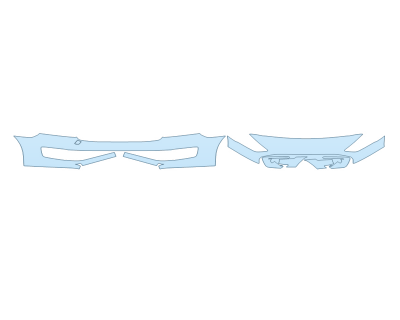 PAINT PROTECTION KIT - 2023 FORD TRANSIT CONNECT TITANIUM BUMPER (MULTI PIECE) - PRECUT PPF CLEAR BRA WRAP