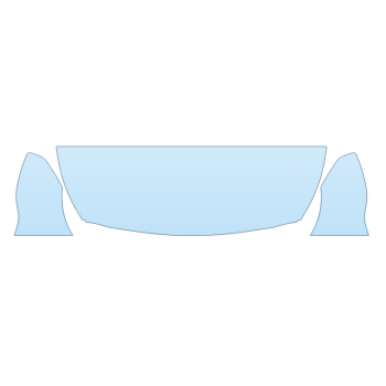 PAINT PROTECTION KIT - 2023 FORD TRANSIT CONNECT TITANIUM HOOD FENDERS MIRRORS 24 INCH (WRAPPED EDGES) - PRECUT PPF CLEAR BRA WRAP