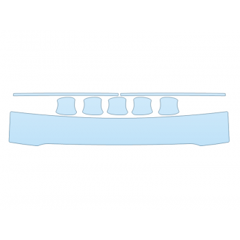 Precut PPF Kit – Clear Bra Paint Protection Film PAINT PROTECTION KIT - 2023 FORD TRANSIT CONNECT XLT REAR BUMPER DOOR CUPS DOOR EDGES - PRECUT PPF CLEAR BRA WRAP