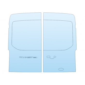 PAINT PROTECTION KIT - 2023 FORD TRANSIT XL 250 LOW ROOF LONG REAR HATCH - PRECUT PPF CLEAR BRA WRAP
