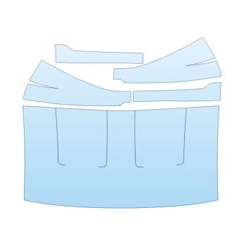 PAINT PROTECTION KIT - 2023 FORD TRANSIT XL 250 LOW ROOF LONG ROOF PILLARS - PRECUT PPF CLEAR BRA WRAP