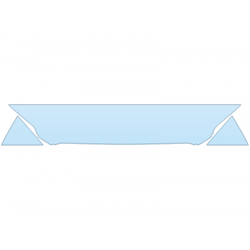 PAINT PROTECTION KIT - 2023 FORD TRANSIT XLT 250 LOW ROOF LONG HOOD FENDERS MIRRORS 12 INCH (WRAPPED EDGES) - PRECUT PPF CLEAR BRA WRAP