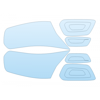 PAINT PROTECTION KIT - 2023 FORD TRANSIT XLT 250 LOW ROOF LONG HEADLIGHTS FOGLIGHTS - PRECUT PPF CLEAR BRA WRAP