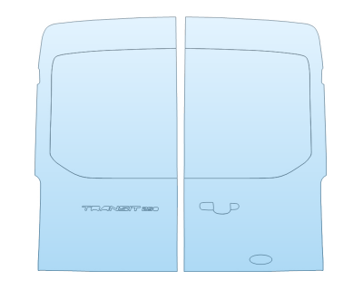 PAINT PROTECTION KIT - 2023 FORD TRANSIT XLT 250 MID ROOF LONG REAR HATCH - PRECUT PPF CLEAR BRA WRAP