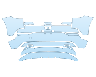 Precut PPF Kit – Clear Bra Paint Protection Film PAINT PROTECTION KIT - 2023 GENESIS GV60 ADVANCED REAR BUMPER - PRECUT PPF CLEAR BRA WRAP