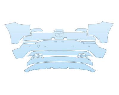 Precut PPF Kit – Clear Bra Paint Protection Film PAINT PROTECTION KIT - 2023 GENESIS GV60 ADVANCED REAR BUMPER WITH SENSORS - PRECUT PPF CLEAR BRA WRAP