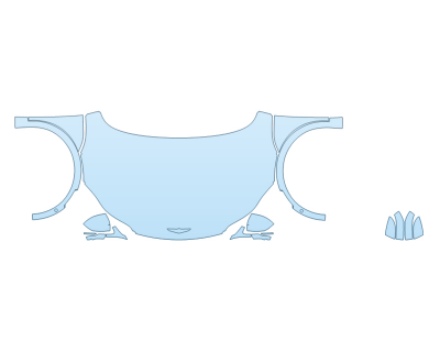 Precut PPF Kit – Clear Bra Paint Protection Film PAINT PROTECTION KIT - 2023 GENESIS GV60 ADVANCED FULL HOOD FENDERS MIRRORS(WRAPPED EDGES) - PRECUT PPF CLEAR BRA WRAP