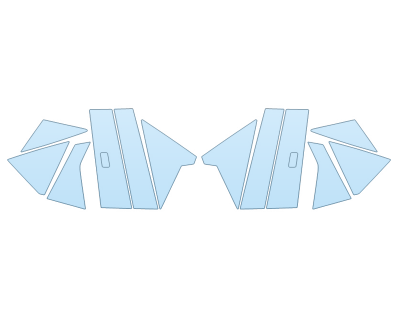 Precut PPF Kit – Clear Bra Paint Protection Film PAINT PROTECTION KIT - 2023 GENESIS GV60 ADVANCED B PILLARS - PRECUT PPF CLEAR BRA WRAP