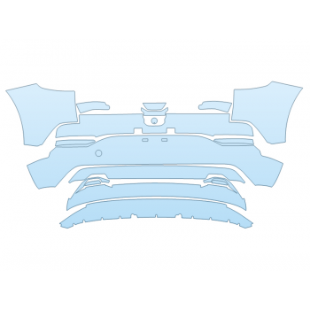 PAINT PROTECTION KIT - 2023 GENESIS GV60 PERFORMANCE REAR BUMPER - PRECUT PPF CLEAR BRA WRAP