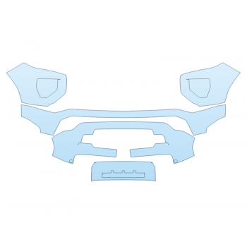 PAINT PROTECTION KIT - 2023 GMC CANYON AT4X BUMPER - PRECUT PPF CLEAR BRA WRAP