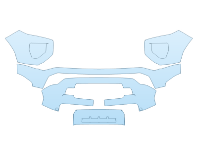 PAINT PROTECTION KIT - 2023 GMC CANYON AT4X BUMPER - PRECUT PPF CLEAR BRA WRAP