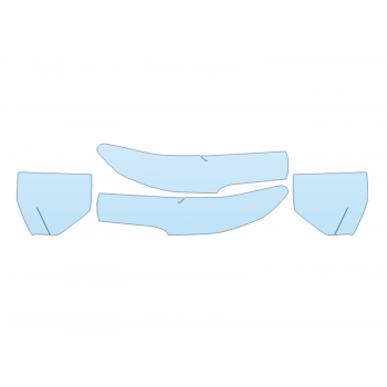 PAINT PROTECTION KIT - 2023 GMC CANYON AT4X HEADLIGHTS FOGLIGHTS - PRECUT PPF CLEAR BRA WRAP