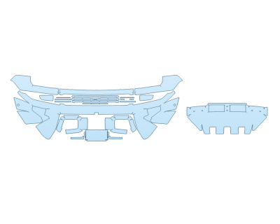 Precut PPF Kit – Clear Bra Paint Protection Film PAINT PROTECTION KIT - 2023 GMC HUMMER EV PICKUP BUMPER - PRECUT PPF CLEAR BRA WRAP