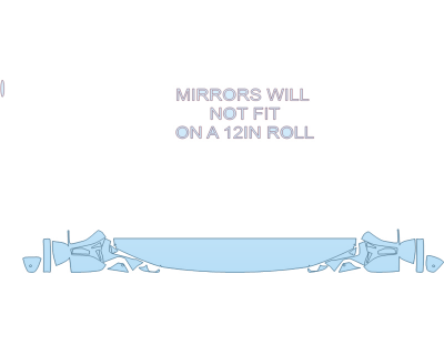 Precut PPF Kit – Clear Bra Paint Protection Film PAINT PROTECTION KIT - 2023 GMC HUMMER EV PICKUP HOOD FENDERS MIRRORS 12 INCH (WRAPPED EDGES) - PRECUT PPF CLEAR BRA WRAP