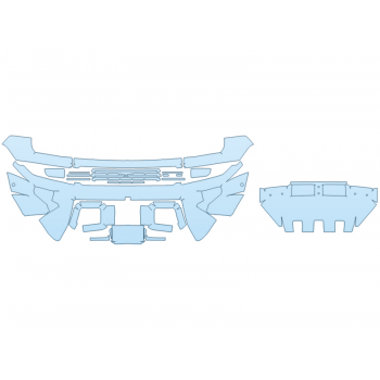 PAINT PROTECTION KIT - 2023 GMC HUMMER EV SUV BUMPER - PRECUT PPF CLEAR BRA WRAP
