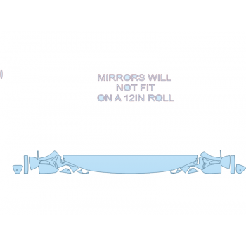 Precut PPF Kit – Clear Bra Paint Protection Film PAINT PROTECTION KIT - 2023 GMC HUMMER EV SUV HOOD FENDERS MIRRORS 12 INCH (WRAPPED EDGES) - PRECUT PPF CLEAR BRA WRAP