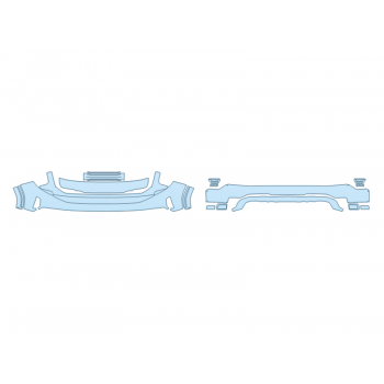 PAINT PROTECTION KIT - 2023 GMC SIERRA 1500 AT4X BUMPER (MULTI PIECE) - PRECUT PPF CLEAR BRA WRAP