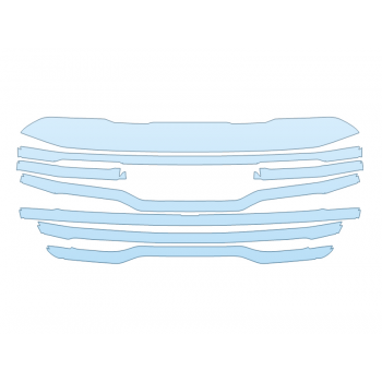 PAINT PROTECTION KIT - 2023 GMC SIERRA 1500 AT4X GRILL - PRECUT PPF CLEAR BRA WRAP