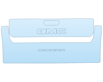 PAINT PROTECTION KIT - 2023 GMC SIERRA 1500 AT4X TAILGATE KIT INCONSISTENT BADGE PLACEMENT - PRECUT PPF CLEAR BRA WRAP